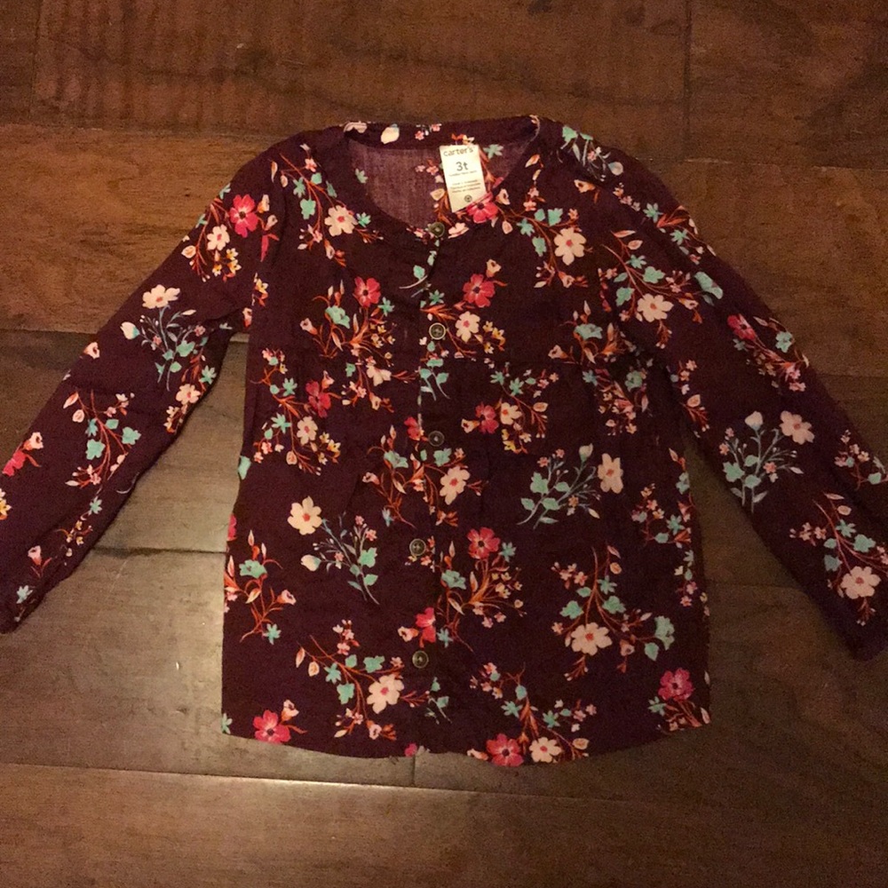 Floral button up